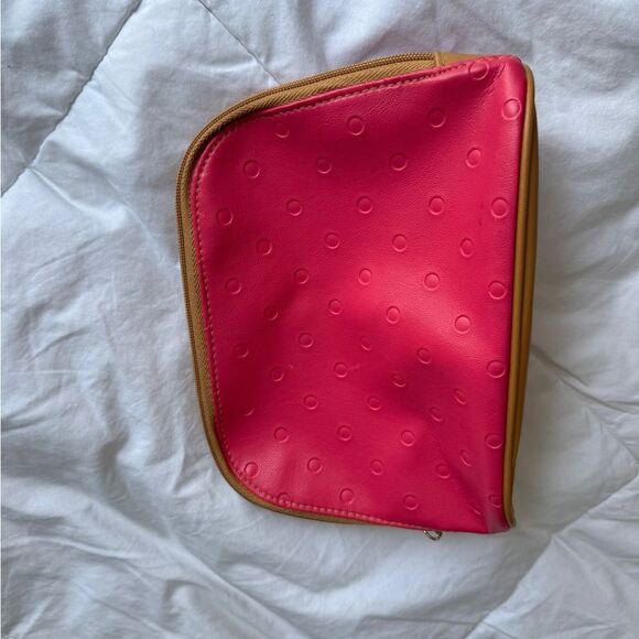 Estée Lauder Pink Mini Cosmetic Bag – Travel Makeup Pouch with Zipper, 8.5” - Picture 6 of 10